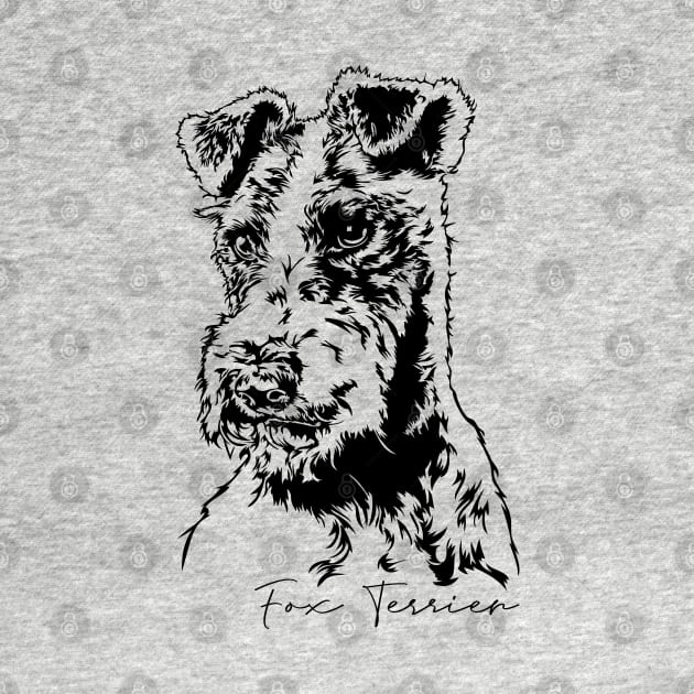 Fox Terrier dog portrait by wilsigns